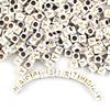 Letter Beads, 30-Piece Set, 6x6 mm, White with Gold view 3