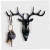 TOSSPER Christmas Decor Elk Key Hook Deer Wall-Mounted Rack Home Office Organizer Clothes Hanger for Ties, Hats, Bags, Jewelry and Clothing view 1