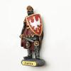 Weekino Salzburg Knight Austria Refrigerator Magnet, 3D Polyresin City Souvenir view 3