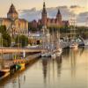 Lais Puzzle Sailing Ships in the Harbor of Szczecin, Poland, 1,000 Pieces view 2