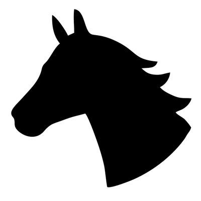 Metal Design West Coast Horse Head X, 20–40 cm, 3 mm Steel (20 cm)