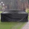 Garden Furniture Cover, Heavy-Duty 420D Oxford Fabric, Waterproof, Windproof, UV-Resistant, 300 x 100 x 95 cm, Black view 4