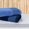 Möve for Frottana Geometry Hand Towel, 50 x 100 cm, 100% Cotton, Deep Sea view 2