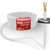 MAS Premium H03VV-F PVC Flexible Appliance Cable, 3G0.75, White, 60 m view 1