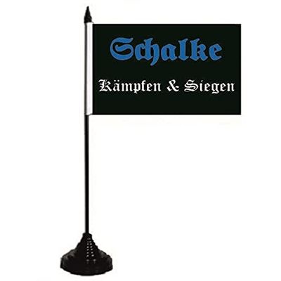U24 Schalke “Fight & Win” Table Flag, 10 x 15 cm