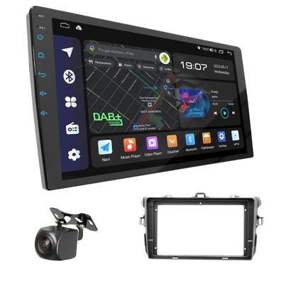 UGAR Compatible with Toyota Corolla 2007–2013, 9-Inch Android 13 DSP Car Stereo, 8GB+128GB, HD Touchscreen, GPS Navigation