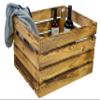 Kistenkolli Altes Land Flamed Crate Room Divider Shelf, 1-Piece Set, 50 x 40 x 29 cm view 2