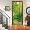 A.Monamour 3D Forest Path Self-Adhesive Door Wallpaper, 77 x 200 cm view 2