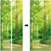A.Monamour 3D Forest Path Self-Adhesive Door Wallpaper, 77 x 200 cm view 3