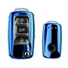 YJADHU Soft TPU Car Key Case, Full Cover for VW Volkswagen Polo Golf Passat Beetle Caddy T5 Up EOS Tiguan, Skoda A5, SEAT Leon Altea, 2 view 1
