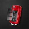 YJADHU Soft TPU Car Key Case, Full Cover for VW Volkswagen Polo Golf Passat Beetle Caddy T5 Up EOS Tiguan, Skoda A5, SEAT Leon Altea, 2 view 3