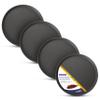 volila Black Round Serving Trays, 28 cm, 4-Pack view 1