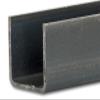 U-Channel Steel Profile, Black, 1500 mm, 36 × 36 × 3 mm, Sharp-Edged view 1