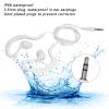 Wired Swimming Earphones, 3.5 mm, IP68 Waterproof, with Replacement Ear Tips, White view 4
