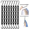 HOUSE DAY Space-Saving Clothes Hangers, 20 Pack, Black view 1