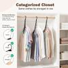 HOUSE DAY Space-Saving Clothes Hangers, 20 Pack, Black view 2