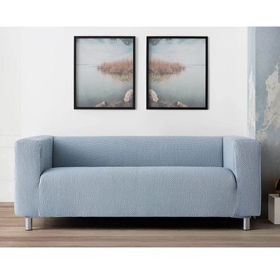 Lanovenanube C01 Sofa Cover, High Armrests, 2-Seater, Ivory