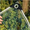 HFMY Transparent PVC Tarp with Grommets, 1.2 m x 5 m view 1