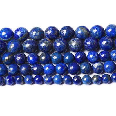 10 mm 38-Piece Natural Lapis Lazuli Gemstone Beads, AAAAA Round Loose Beads for Jewelry Making