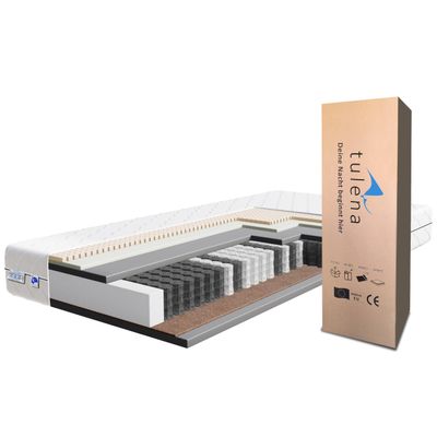 TULENA Mattress 90x200 cm H3/H4 Pocket Spring Comfort+ 24 cm with Latex