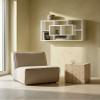 KADIMA DESIGN RUR Wall Shelf, Modern MDF, 85 x 47.5 x 16 cm, White view 4