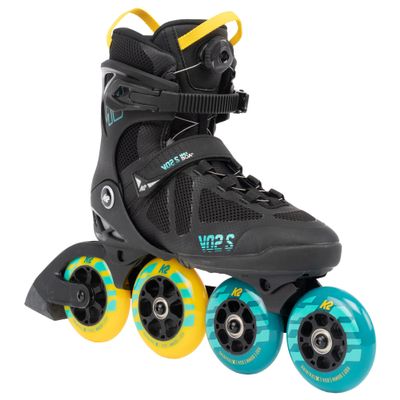 K2 Skates Unisex Inline Skates VO2 S 100 X BOA, Black/Blue/Yellow, 30G0142.1.1.130