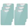 Hnogri Plastic Clipboards, 6-Pack, Standard A4 Letter Size, with Pen Holder and Low-Profile Clip, 16.5 x 9 in, Green view 1
