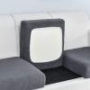 ZGDDPZA Stretch Sofa Seat Cushion Cover, Jacquard Spandex, Non-Slip, Dark Gray, 2 Seats view 1