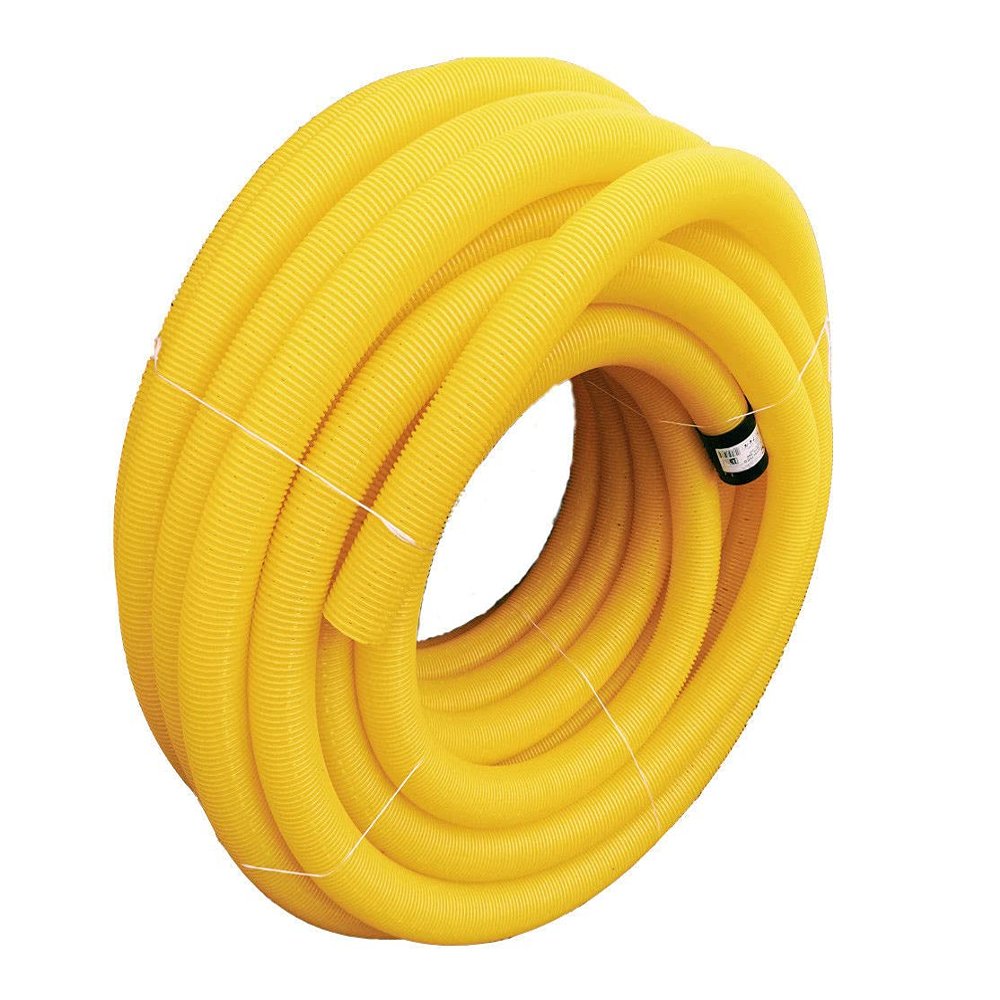 DN50 50 mm Drainage Pipe, 50 m, PP Drainage Hose, Unperforated, Unslotted