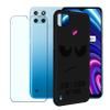 CXKJ Case for Realme C25Y (6.5-inch), Black TPU Silicone Case + 9H Tempered Glass Screen Protector view 1