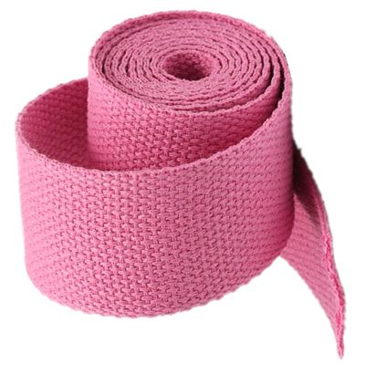 DTKJ Heavy Cotton Webbing for Bags, Hammocks, Climbing & DIY, 9.1 m/Roll, Rose, 25 mm