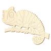Btic GmbH Wooden Chameleon V2 – Craft Decor, 5–50 cm, 10-Pack, 14 cm Wide view 1