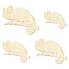 Btic GmbH Wooden Chameleon V2 – Craft Decor, 5–50 cm, 10-Pack, 14 cm Wide view 2