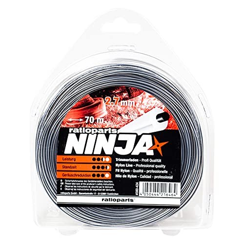 Ratioparts Ninja Nylon Trimmer Line, 2.7 mm, 70 m, Round