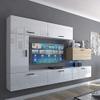 Furnitech Modern Living Room Wall Unit with Shelves and TV Cabinet, No LED (Future C10_HGM_WS_14 1A) view 1