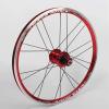 QHY 20-Inch BMX Wheelset, 406/451 Bicycle Wheels, Disc/V-Brake Rims, Quick Release, for 7/8/9/10-Speed Cassettes, 1.0–2.1-Inch Tires, Red, 406 view 3