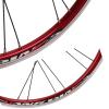 QHY 20-Inch BMX Wheelset, 406/451 Bicycle Wheels, Disc/V-Brake Rims, Quick Release, for 7/8/9/10-Speed Cassettes, 1.0–2.1-Inch Tires, Red, 406 view 4