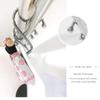 YUESFZ Black Shower Curtain Hooks, Princess Skirt Design, High-Heel Rings with Pink Bow Handbag Decor view 3