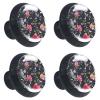 Vintage Bird, Butterfly & Flower Crystal Cabinet Knobs, 4-Pack, 30 mm view 1