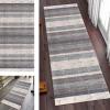 SGLGSTORE Gray Moroccan Runner Rug, Non-Slip, Washable, 50 x 100 cm view 1