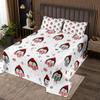 Penguin Bedspread 220 x 240 cm, Cartoon Penguin with Scarf, 3-Piece Set view 1