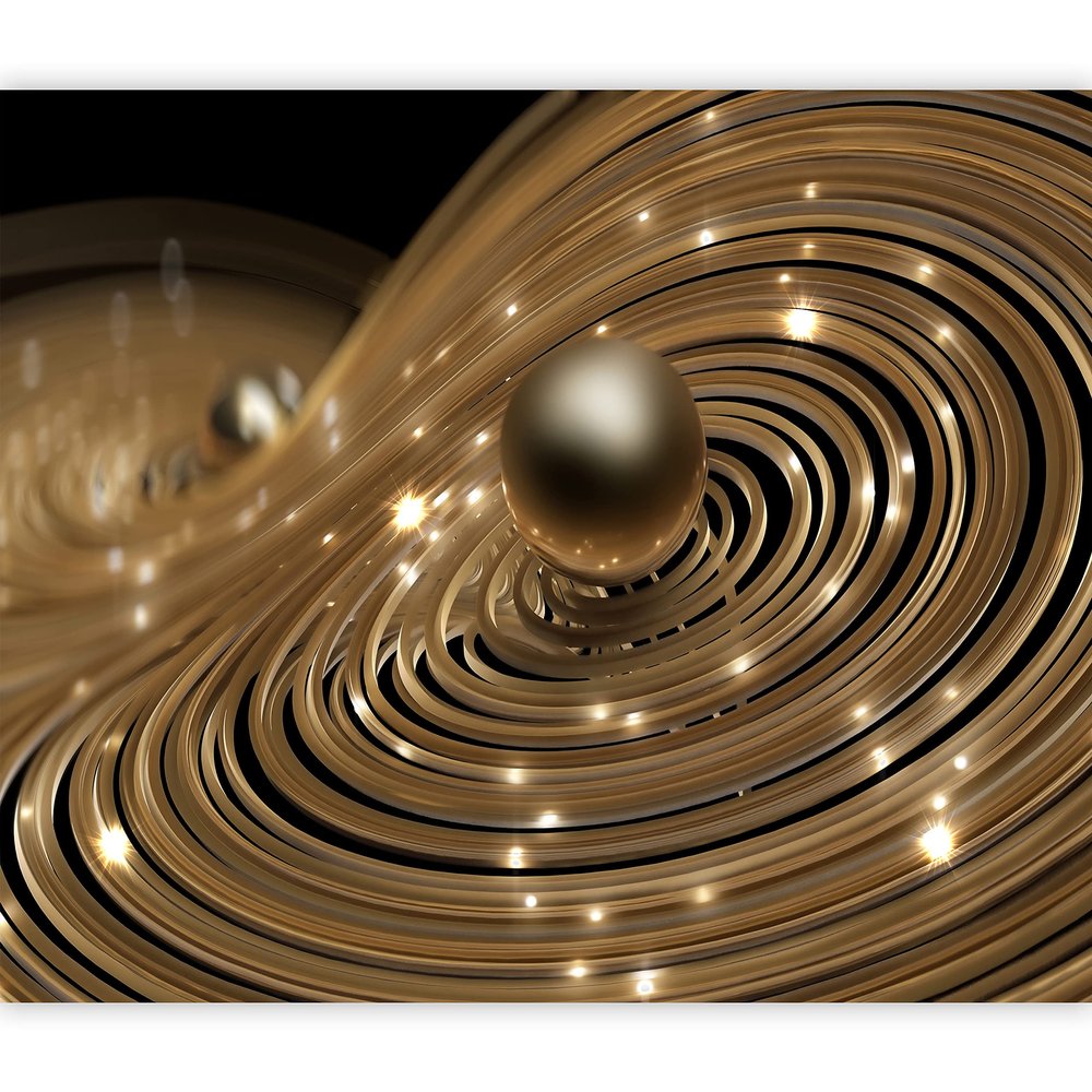 murando Abstract Sphere 3D-Effect Nonwoven Photo Wallpaper, 350 x 256 cm