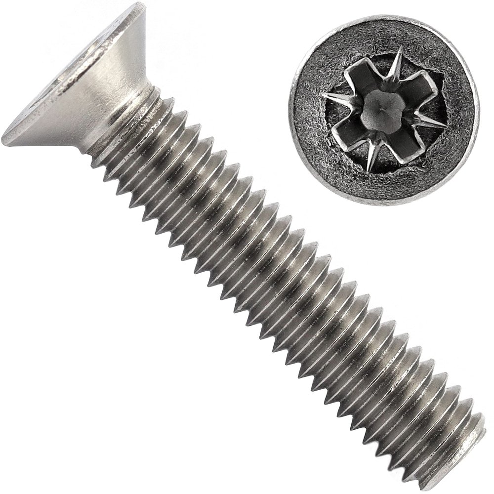 OPIOL QUALITY M2.5 x 6 mm A2 Stainless Steel Phillips Countersunk Screws, DIN 965 (200-Pack)