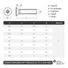OPIOL QUALITY M2.5 x 6 mm A2 Stainless Steel Phillips Countersunk Screws, DIN 965 (200-Pack) view 2