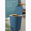 WYDM 3.4-Gallon Trash Can with Swing-Top Lid, Blue view 3