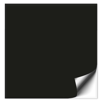 20 Black Tile Stickers, 20 x 30 cm, Glossy