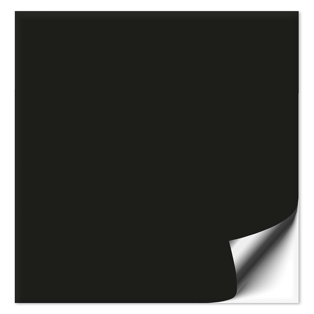 20 Black Tile Stickers, 20 x 30 cm, Glossy