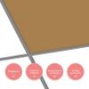 20 Light Brown Tile Stickers, 20 x 30 cm, Glossy view 2