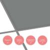 1 Piece Gray Tile Sticker 20x30 cm Glossy view 2