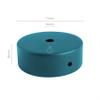 AMARCORDS - 5 metal ceiling rosettes, petroleum, 77 mm diameter, 26 mm high view 3